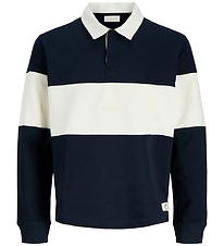 Jack & Jones Sweatshirt - JorFrederiksberg - Polo - Sky Captain