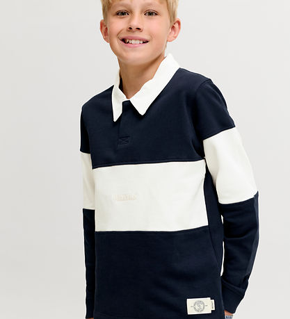 Jack & Jones Sweatshirt - JorFrederiksberg - Polo - Sky Captain