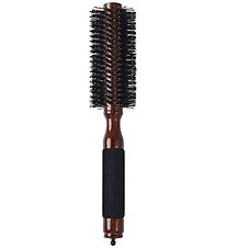 Fan Palm Hairbrush - Blow Dry Brush - Medium+ - Brown Beechwood