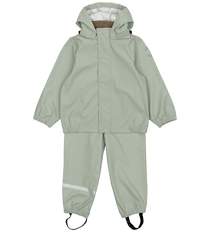 Mikk-Line X Kids-World Regntøj - PU - Seagrass