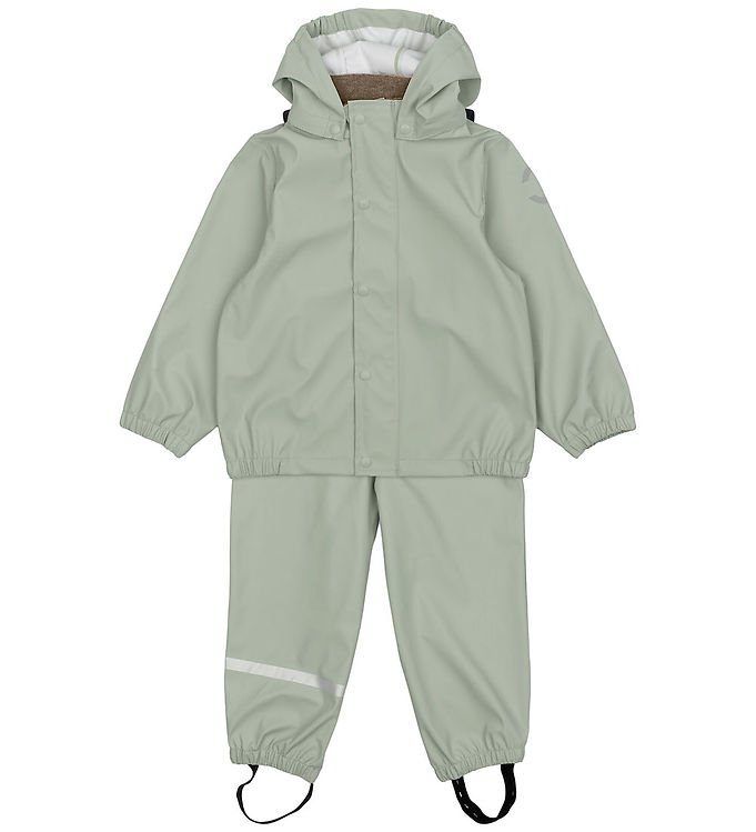 Mikk-Line X Kids-World Regntøj - PU - Seagrass