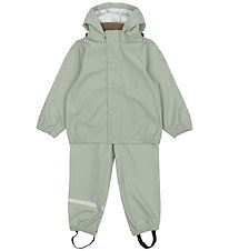 Mikk-Line X Kids-World Regntøj m. Seler - PU - Seagrass