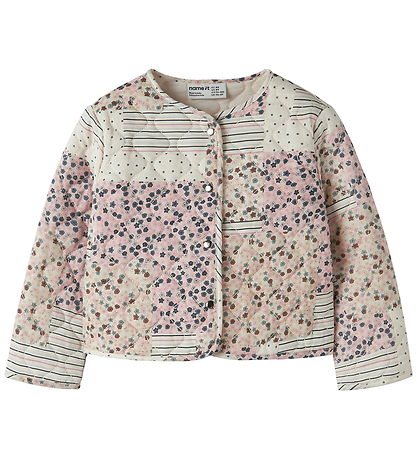 Name It Overgangsjakke - Quiltet - NmfLena - Antique White