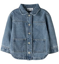 Name It Denimjakke - NmfLuna - Medium Blue Denim/Unicorn Glitter