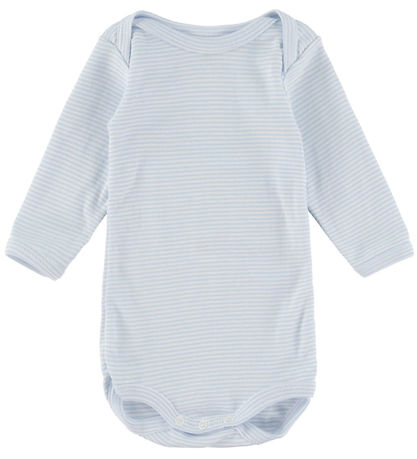 Petit Bateau Body l/æ - 3-pak - Hvid/Blå