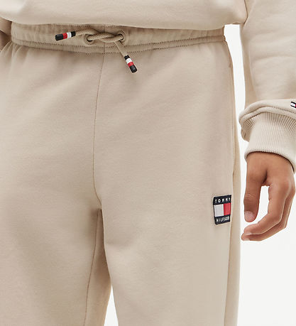 Tommy Hilfiger Sweatpants - Heritage Flag - Classic Beige