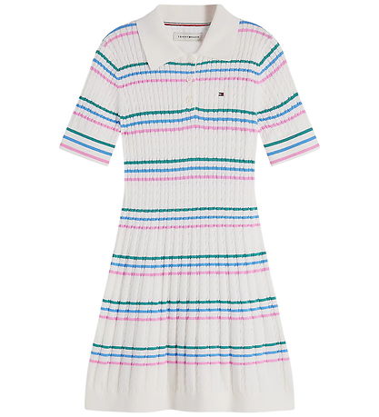 Tommy Hilfiger Kjole - Polo - Ivory Silk
