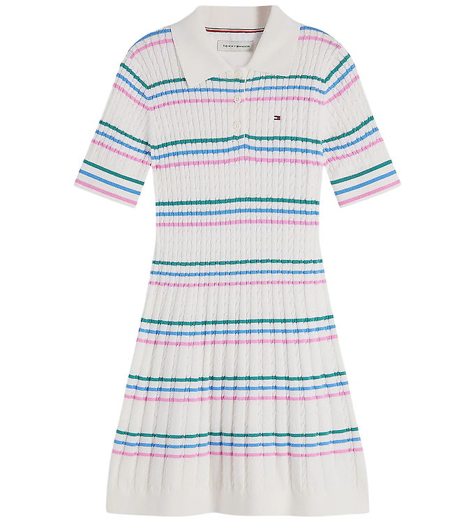 Tommy Hilfiger Kjole - Polo - Ivory Silk