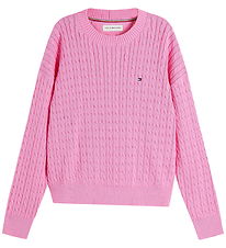 Tommy Hilfiger Bluse - Strik - Pink Daisy