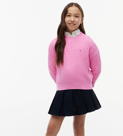Tommy Hilfiger Bluse - Strik - Pink Daisy