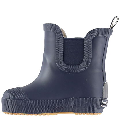 Mikk-Line Gummistøvler m. For - Barfod - Wellies Short - Blue Ni
