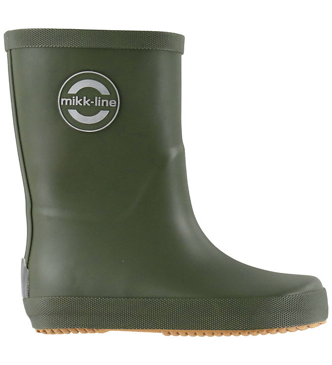 Mikk-Line Gummistøvler - Barfod - Wellies Solid - Kombu Green