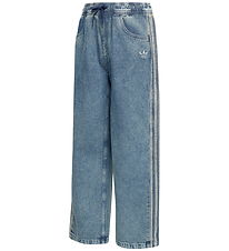 adidas Originals Bukser - Firebird Denim - Worblu