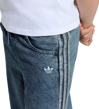 adidas Originals Bukser - Firebird Denim - Worblu