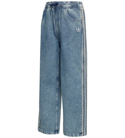 adidas Originals Bukser - Firebird Denim - Worblu