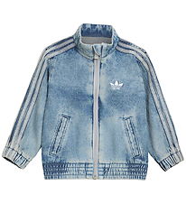 adidas Originals Denimjakke - Firebird  - Worn Blue Denim