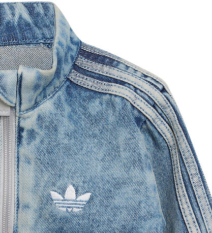 adidas Originals Denimjakke - Firebird  - Worn Blue Denim