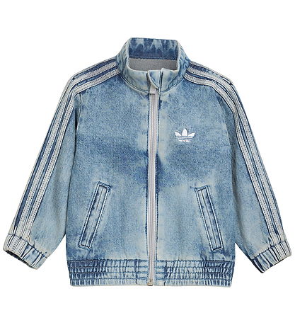 adidas Originals Denimjakke - Firebird  - Worn Blue Denim