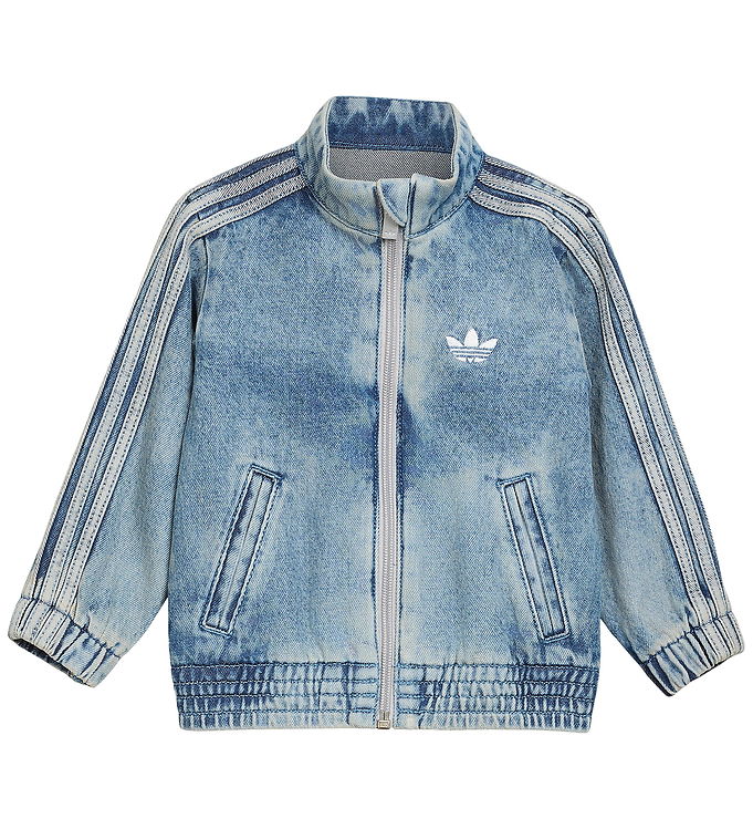 adidas Originals Denimjakke - Firebird - Worn Blue Denim