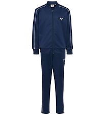 Hummel Træningssæt - hmlJr Reg Tukas Track Suit - Dress Blues