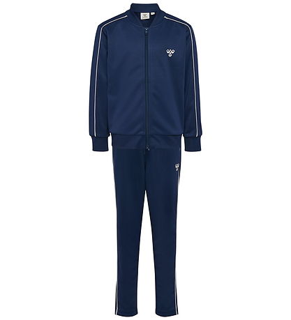 Hummel Træningssæt - hmlJr Reg Tukas Track Suit - Dress Blues