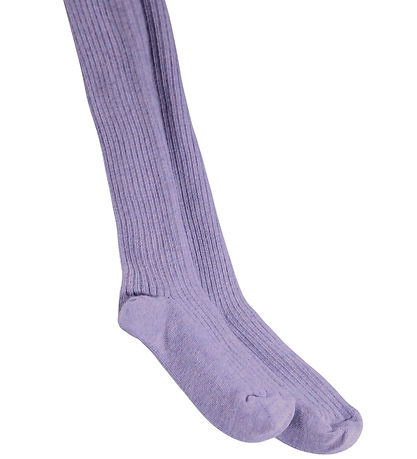 Molo Strømpebukser - Rib Tights - Violette Melange