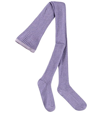 Molo Strømpebukser - Rib Tights - Violette Melange