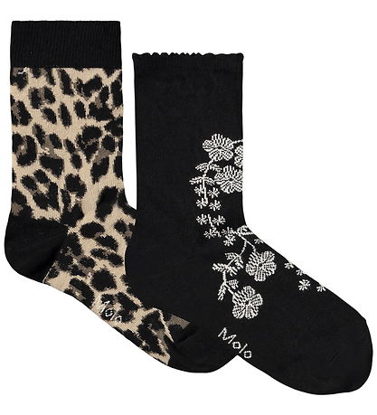 Molo Strømper - 2-pak - Nomi - Flower Leo