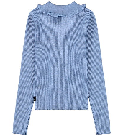 Molo Cardigan - Bomuld/Uld - Gamora - Topaz Blue