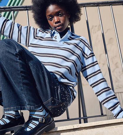 Molo Bluse - Mille - Topaz Stripe