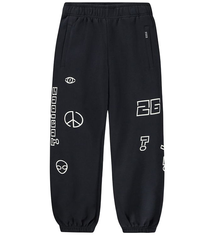 Molo Sweatpants - Allen - Sort m. Print