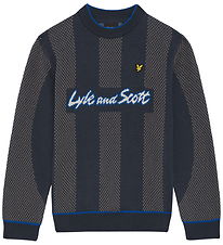 Lyle & Scott Bluse - Strik - Football - Observer Grey