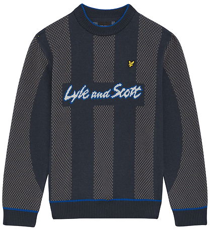 Lyle & Scott Bluse - Strik - Football - Observer Grey