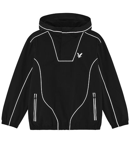 Lyle & Scott Anorak - Reflective Piped - Jet Black