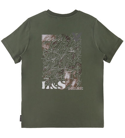 Lyle & Scott T-shirt -  Terrain Graphic - Deep Depths