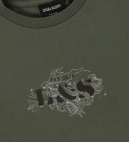 Lyle & Scott T-shirt -  Terrain Graphic - Deep Depths
