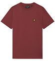 Lyle & Scott -T-shirt - Plain - Oxblood Red