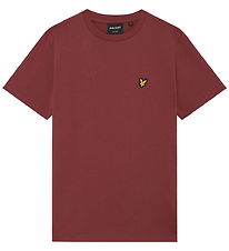 Lyle & Scott -T-shirt - Plain - Oxblood Red