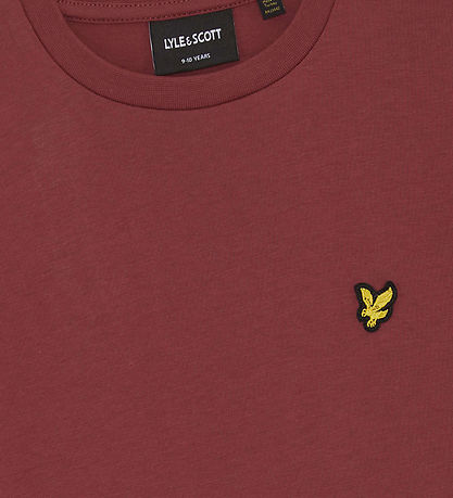 Lyle & Scott -T-shirt - Plain - Oxblood Red