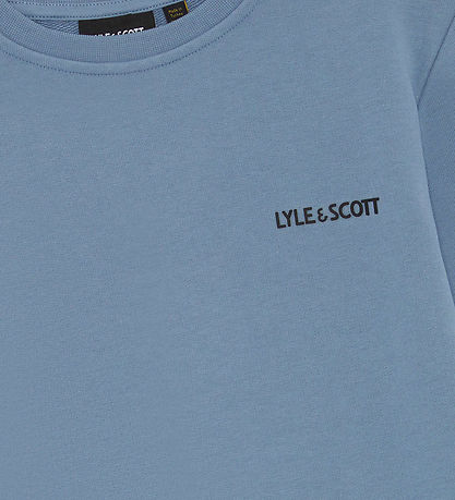 Lyle & Scott Sweatshirt - Logo Crew - Power Blue