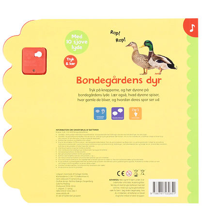 Alvilda Bog - Bondegårdens Dyr m. 10 Lyde - DA