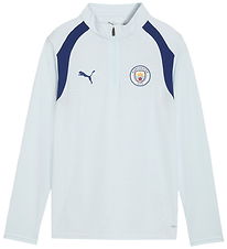 Puma Træningsbluse m. Lynlås - MCFC - Blå