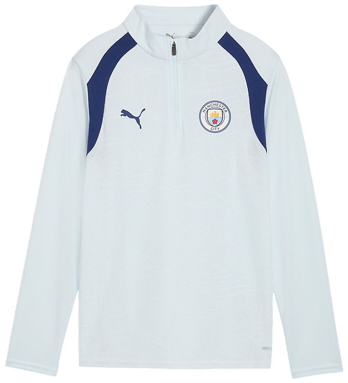 Puma Træningsbluse m. Lynlås - MCFC - Blå