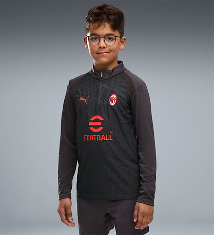 Puma Træningsbluse m. Lynlås - ACM - Dark Grey