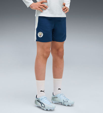 Puma Shorts - MCFC Trg Short m. Pocket Jr - Blå