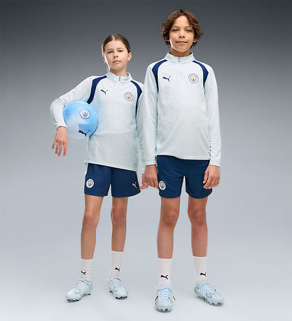 Puma Shorts - MCFC Trg Short m. Pocket Jr - Blå