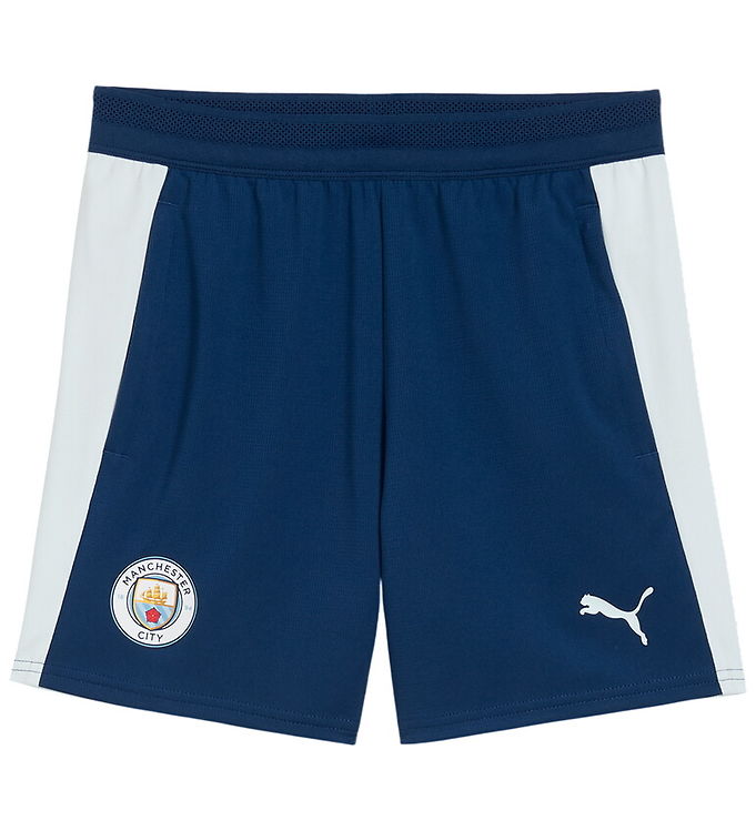 Puma Shorts - MCFC Trg Short m. Pocket Jr - Blå
