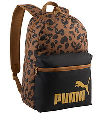Puma Rygsæk - Phase AOP Backpack - Sort/Brun