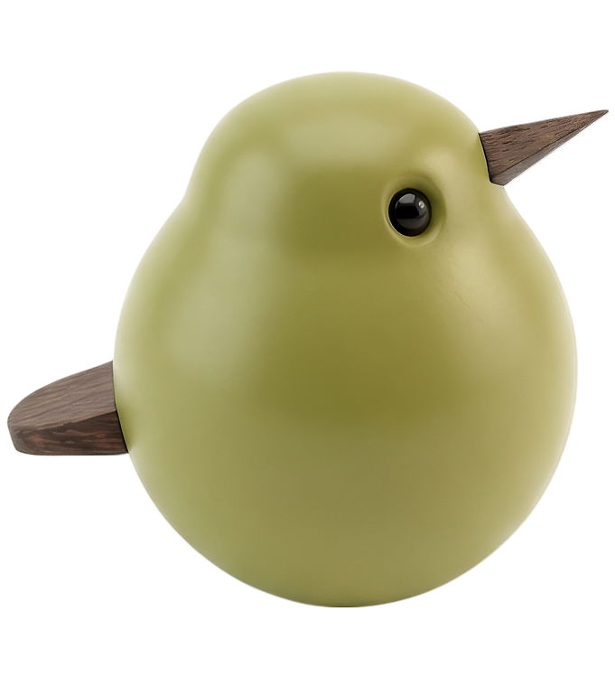 Novoform Træfigur - Mini Spurv - Mosgrøn Bøg