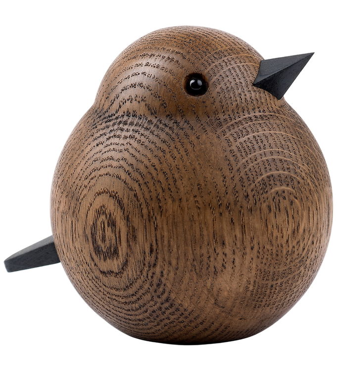 Novoform Træfigur - Far Spurv - Røgbejdset Eg